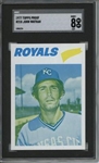 1977 Topps #218 John Wathan 9 card progressive proof.